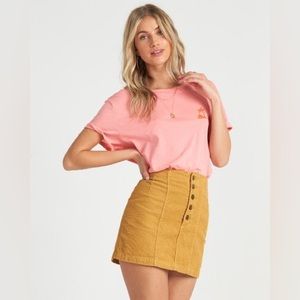 NWT Billabong Seams Like Cord Skirt - size 26
